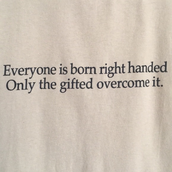 Gildan Left Handed Humor Tee Shirt: Size M - Picture 2 of 6